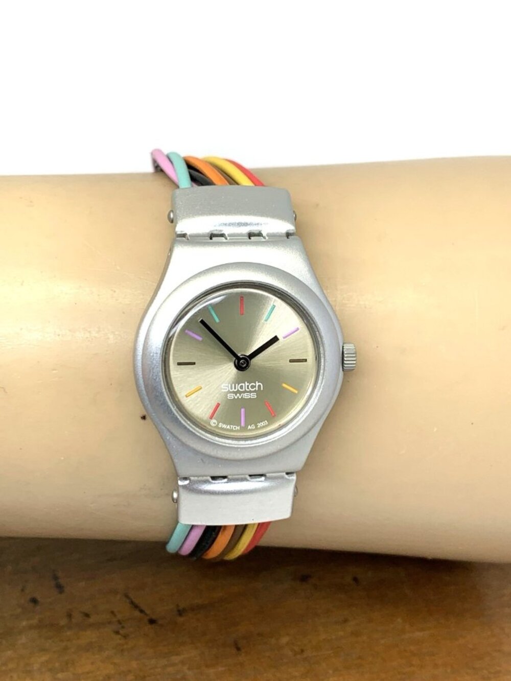 Swatch Women's Kids Watch YSS1006 Irony Swiss Quartz Filamento Multicolor 25mm - Picture 10 of 13